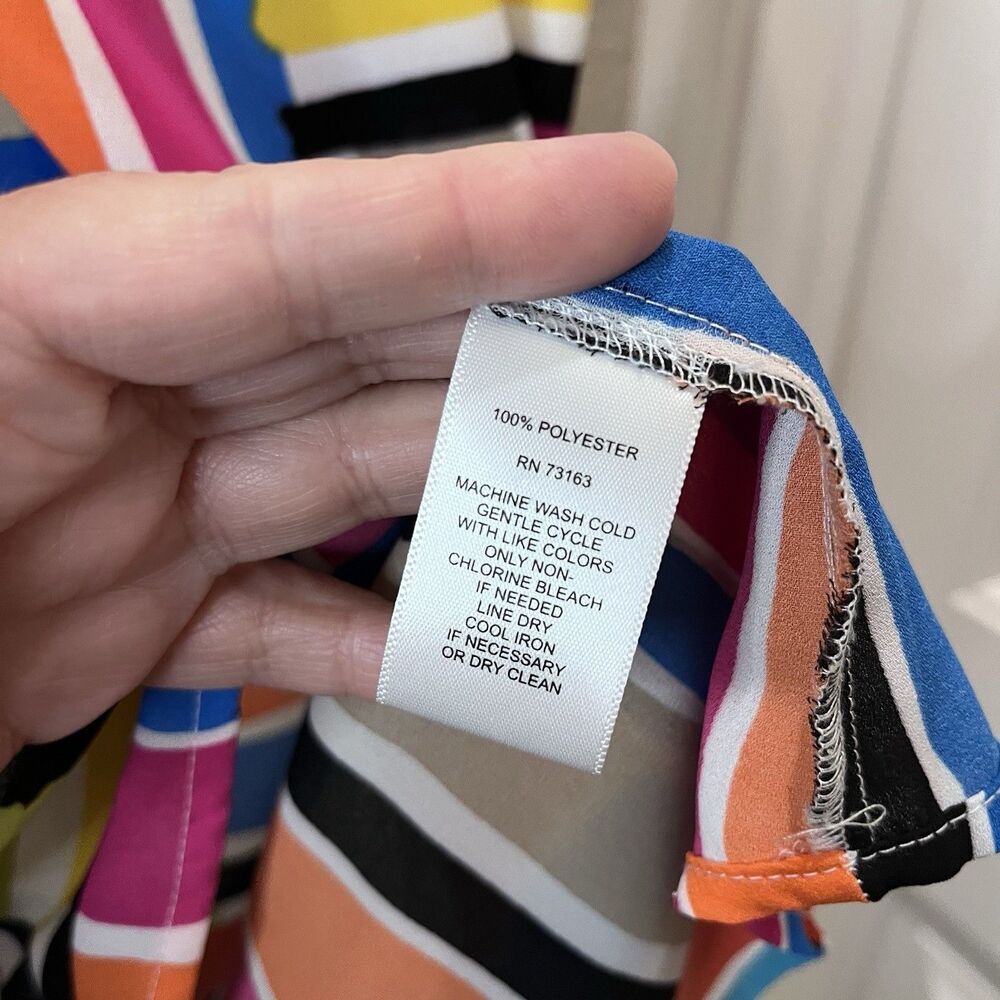 Spense Striped Patchwork Colorblock Lightweight S… - image 5